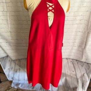 Charlotte Russe Red Backless Dress